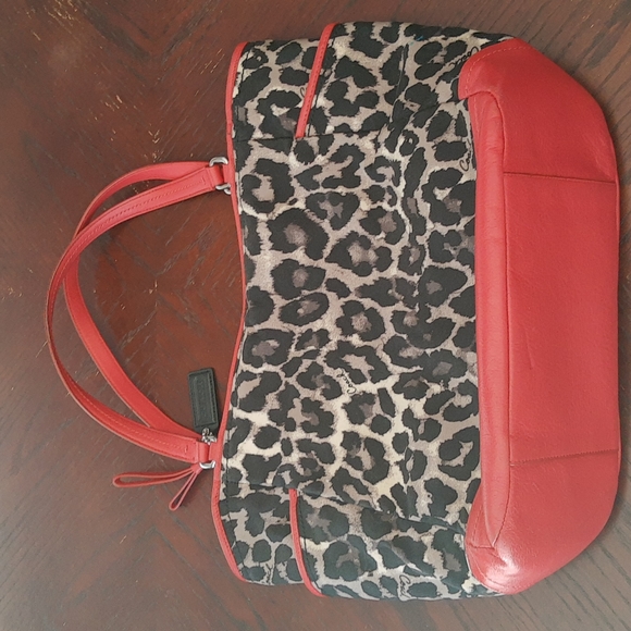 👀 HUGE LEOPARD COACH TOTE - Picture 3 of 13